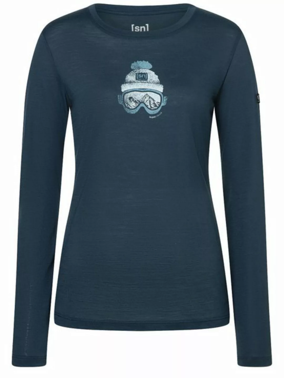 SUPER.NATURAL Sweatshirt für Damen, Merino GOGEANIE Ski Motiv, atmungsaktiv günstig online kaufen