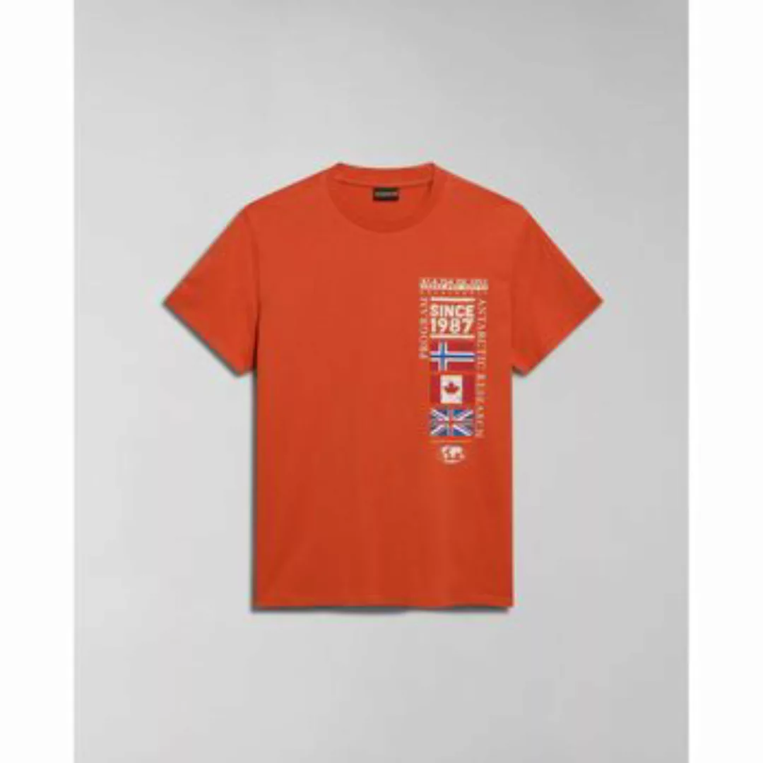 Napapijri  T-Shirts & Poloshirts S-TURIN NP0A4HQG-A62 ORANGE BURNT günstig online kaufen