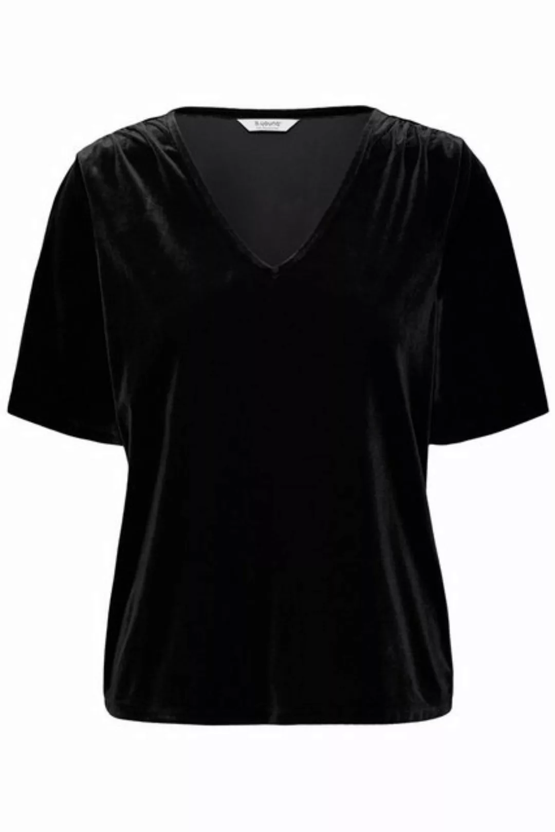 b.young T-Shirt BYPERLINA V TOP - elegantes T-Shirt in Samt-Optik günstig online kaufen