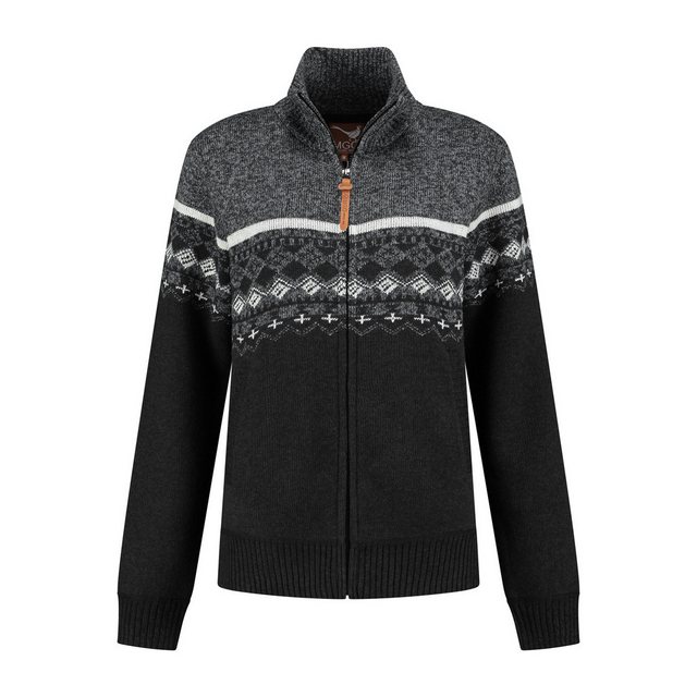 MGO Strickjacke MGO Denise Cardigan Lady Grey L günstig online kaufen