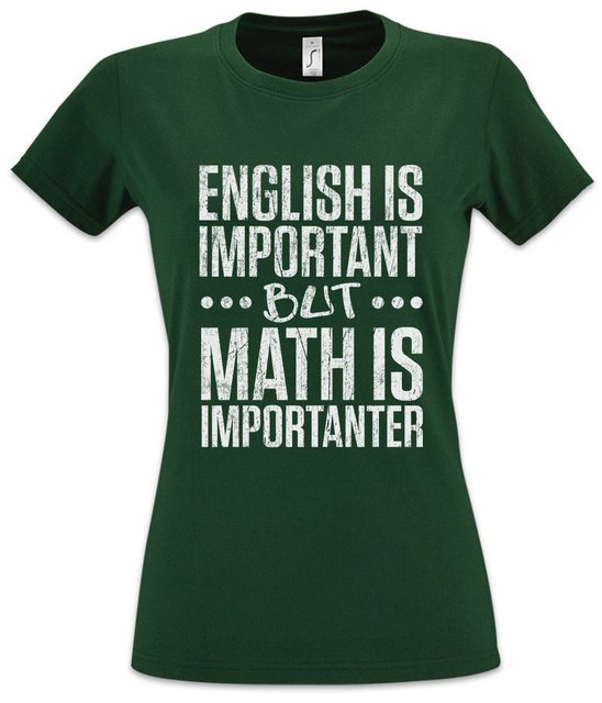 Urban Backwoods Print-Shirt English Is Important But Math Is Importanter Da günstig online kaufen