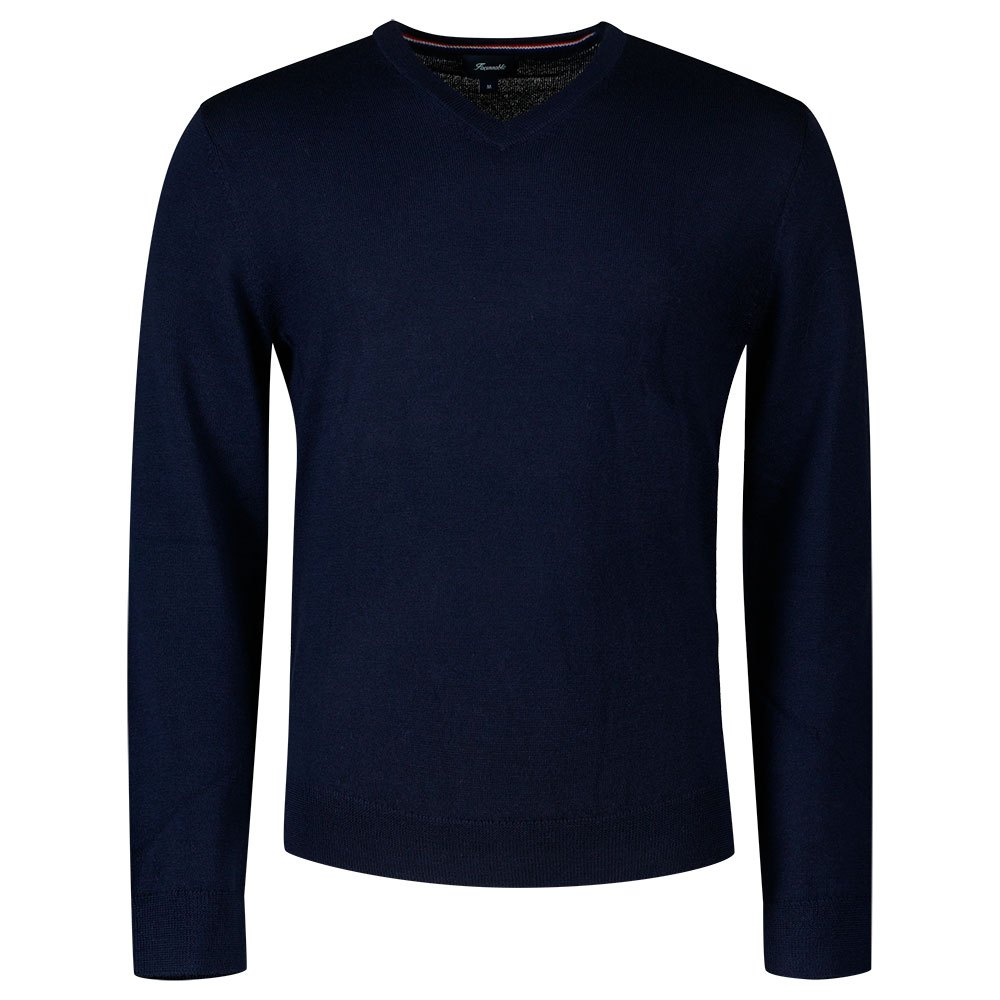 FaÇonnable Merino 14gg V-ausschnitt Sweater L Marine günstig online kaufen