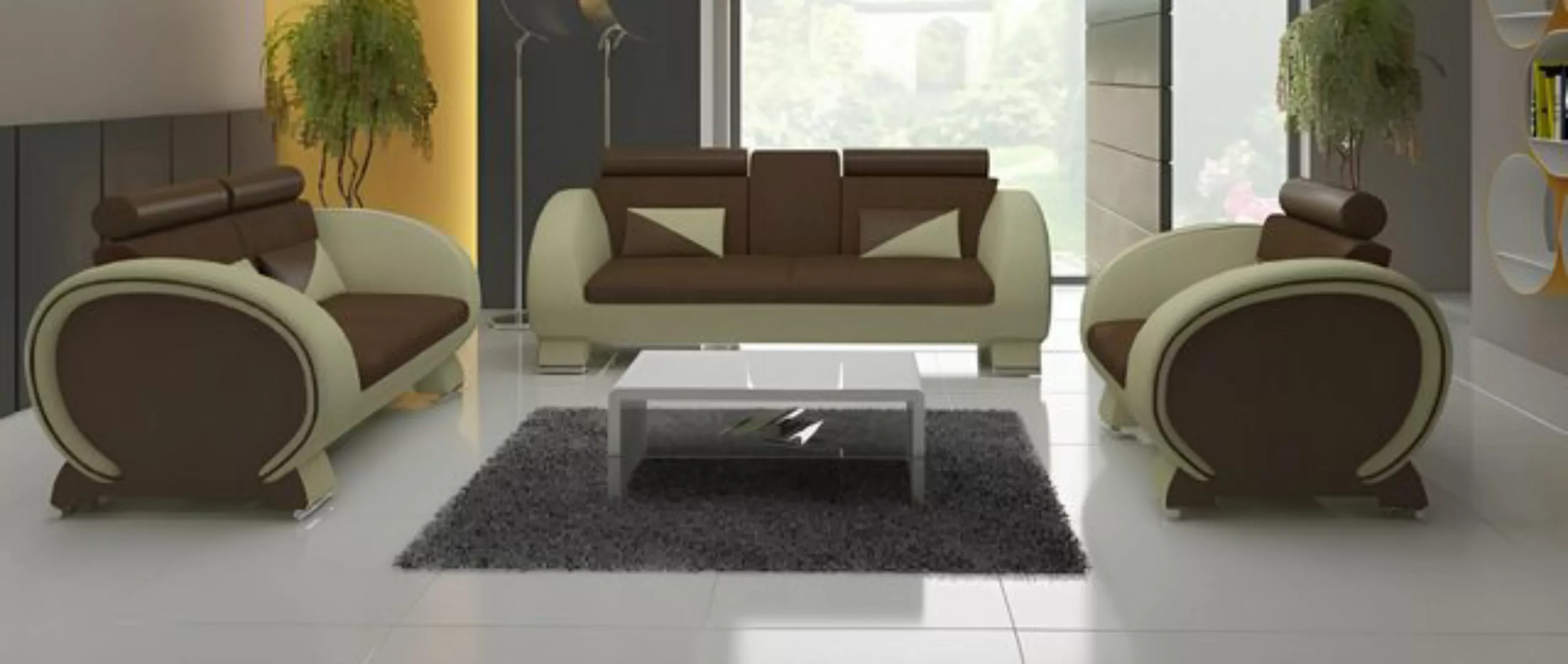 JVmoebel Sofa Sofagarnitur 3+2+1 Textil Stoff Desig Sofa + USB Wohnlandscha günstig online kaufen