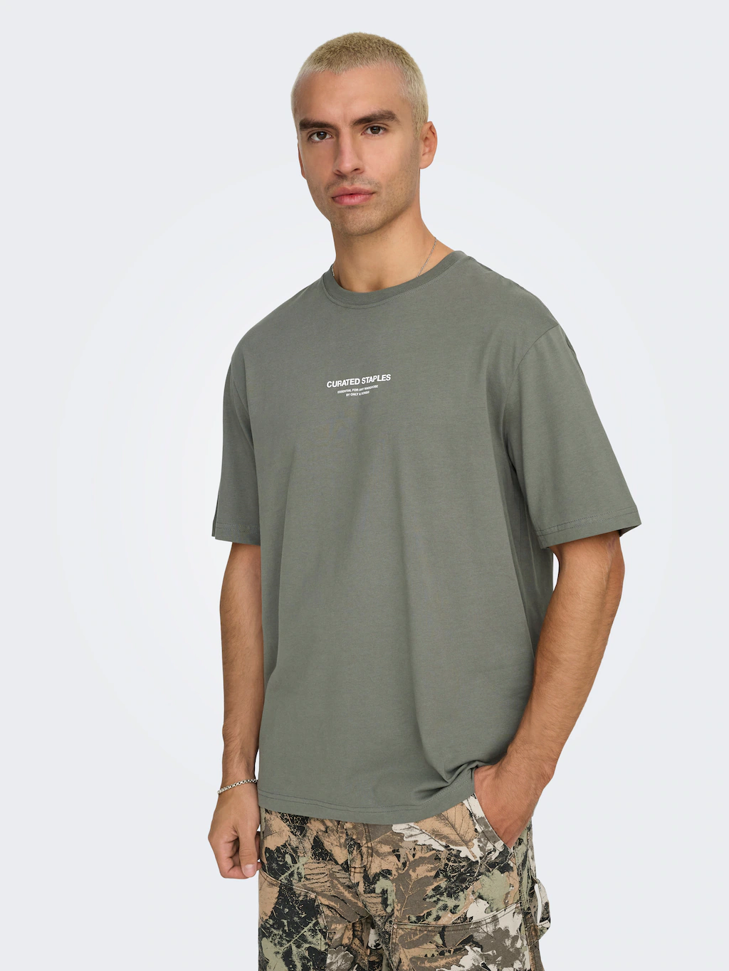 ONLY & SONS Rundhalsshirt ONSCURATED RLX PRINT SS TEE günstig online kaufen