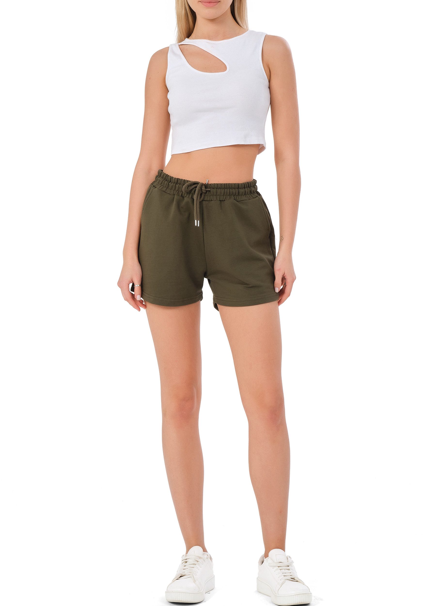 R-CAMP Sweatshorts Kurze Hose Damen Somen günstig online kaufen