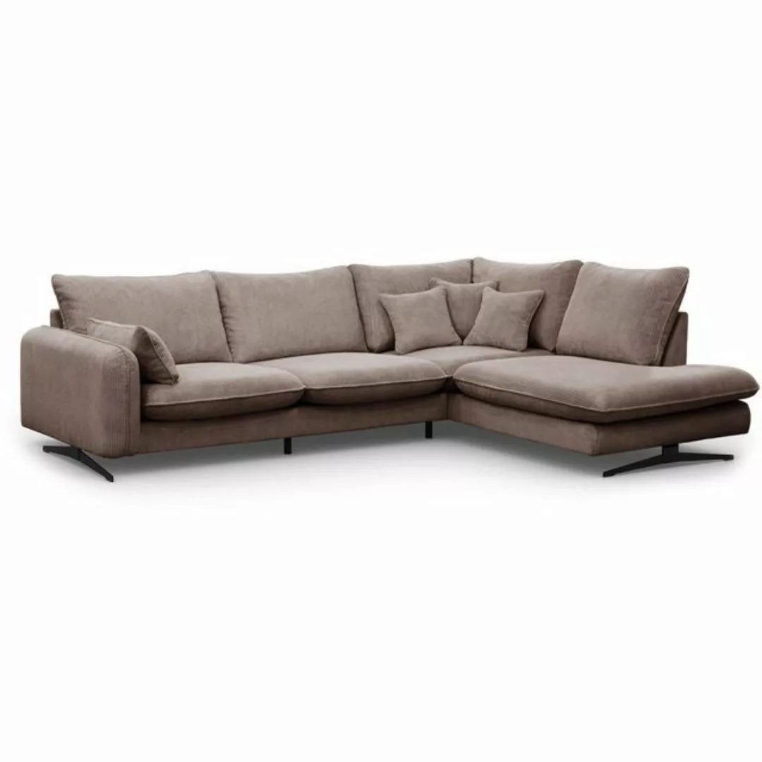 Beautysofa Ecksofa Prince L, L-Form Polstersofa aus Cord-Bezug, l-shape Pol günstig online kaufen