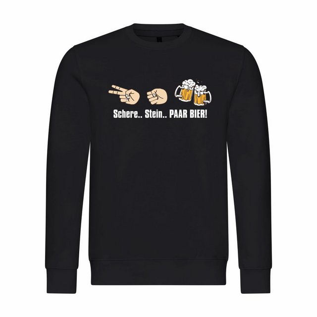 deinshirt Rundhalspullover Herren Sweatshirt Schere Stein paar Bier Mit Pri günstig online kaufen