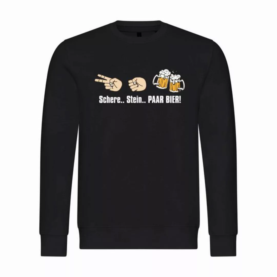 deinshirt Rundhalspullover Herren Pullover Schere Stein paar Bier Mit Print günstig online kaufen