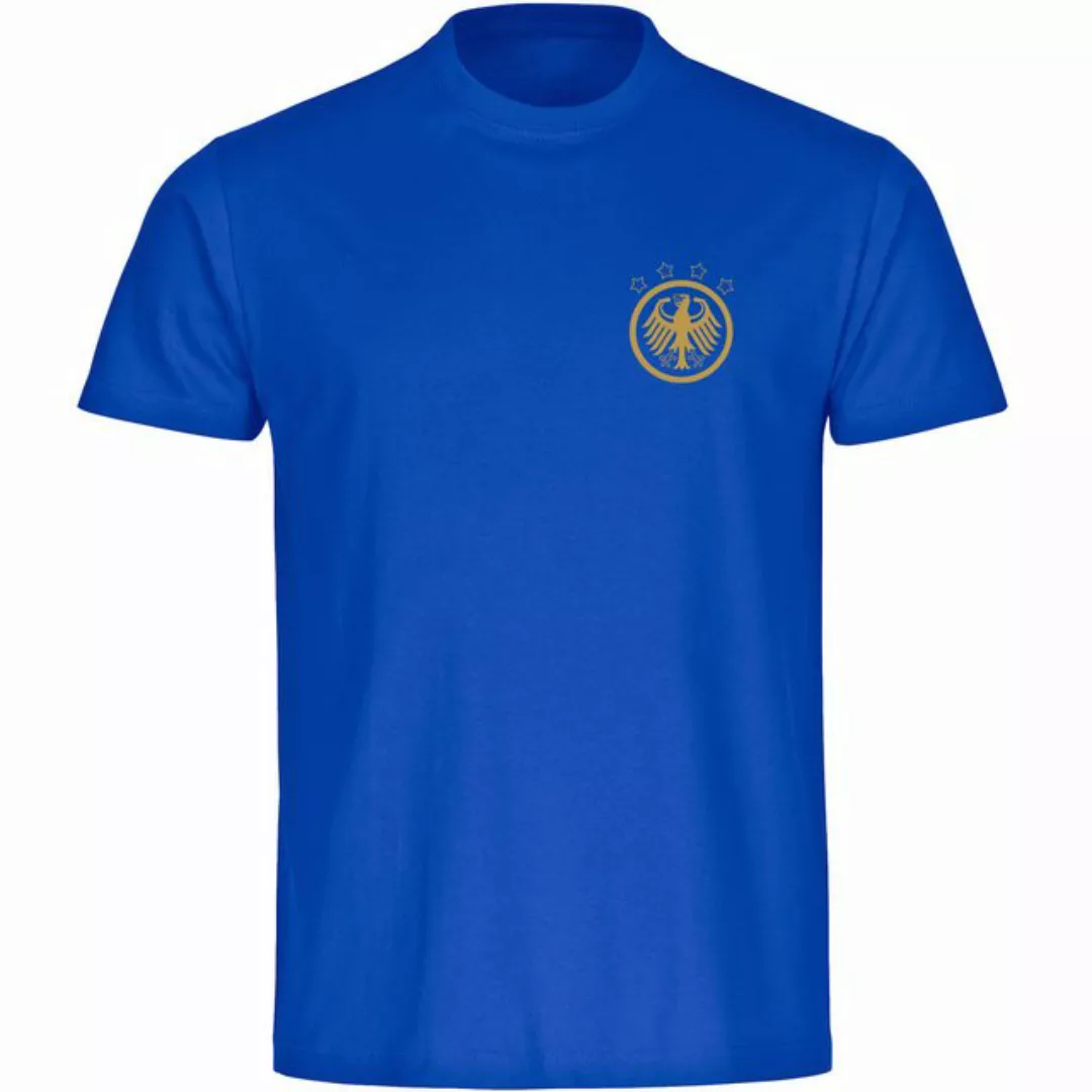 multifanshop T-Shirt Herren Deutschland - Adler Retro Gold - Männer günstig online kaufen