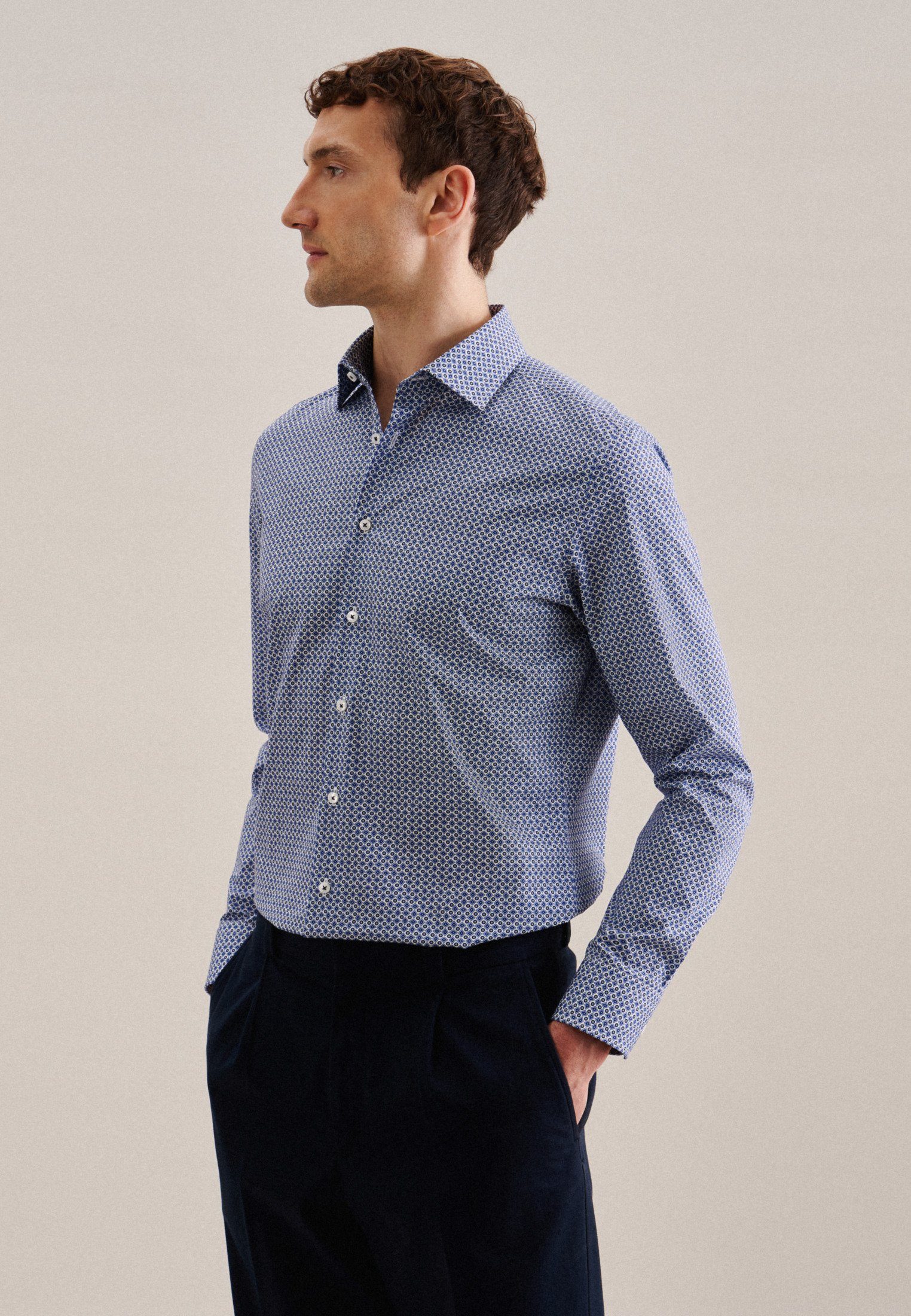 seidensticker Businesshemd Slim Slim Langarm Kentkragen günstig online kaufen