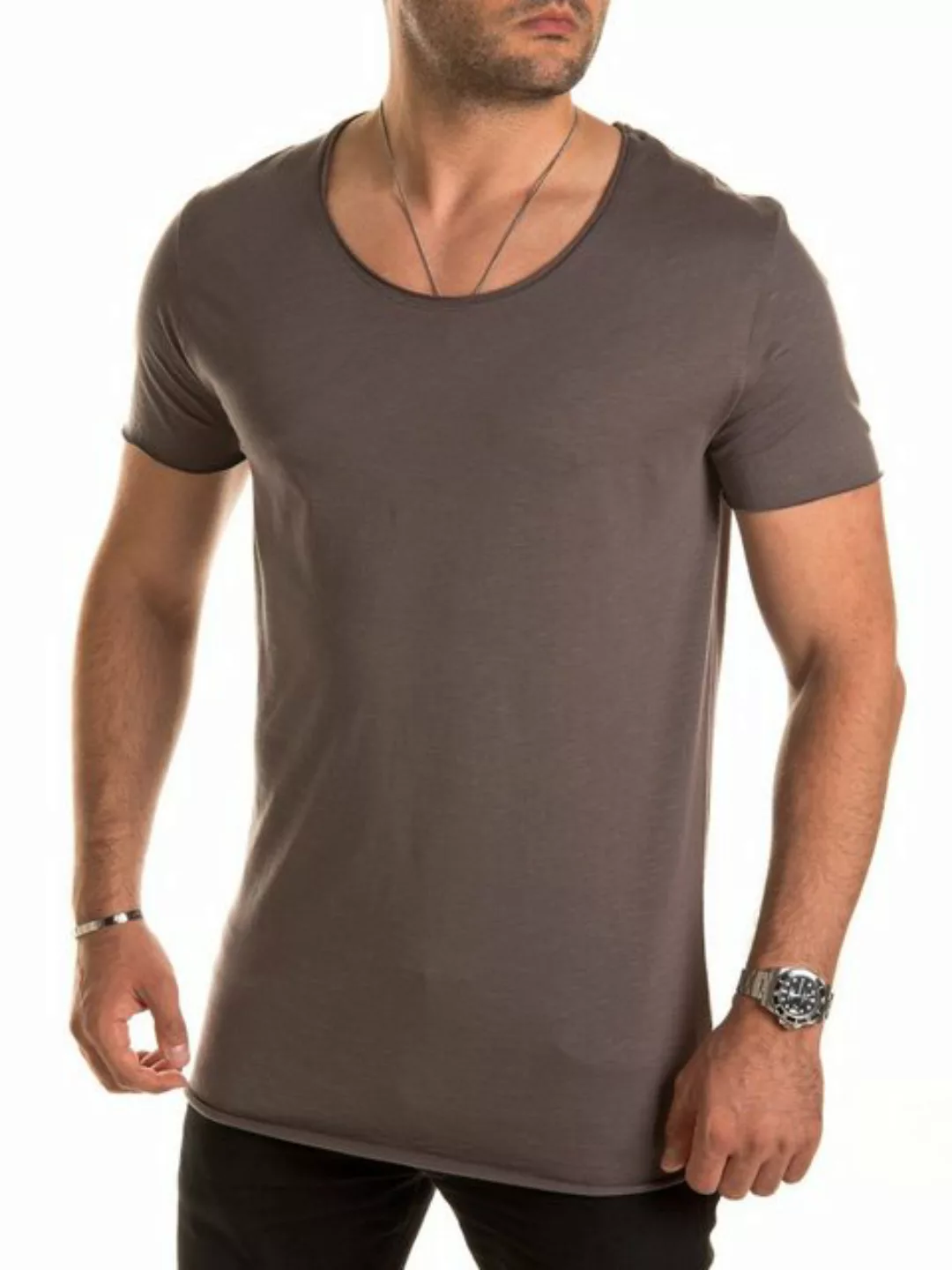 Yazubi T-Shirt Hydrox Oversize Basic Tee Crew Neck (1-tlg) günstig online kaufen