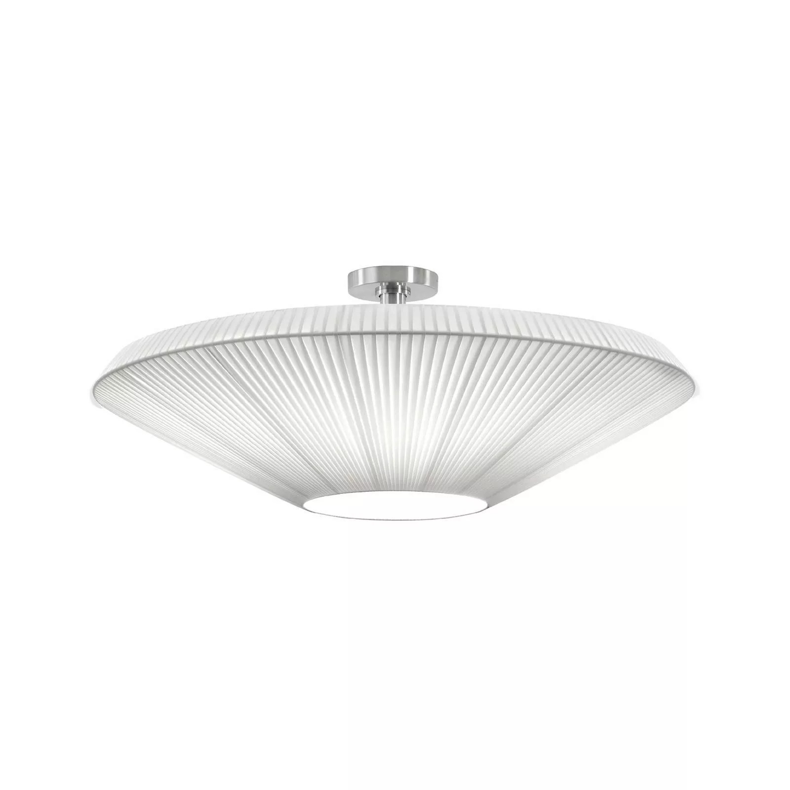 Bover Deckenlampe Siam 80, nickel/weiß, Kunststoff günstig online kaufen