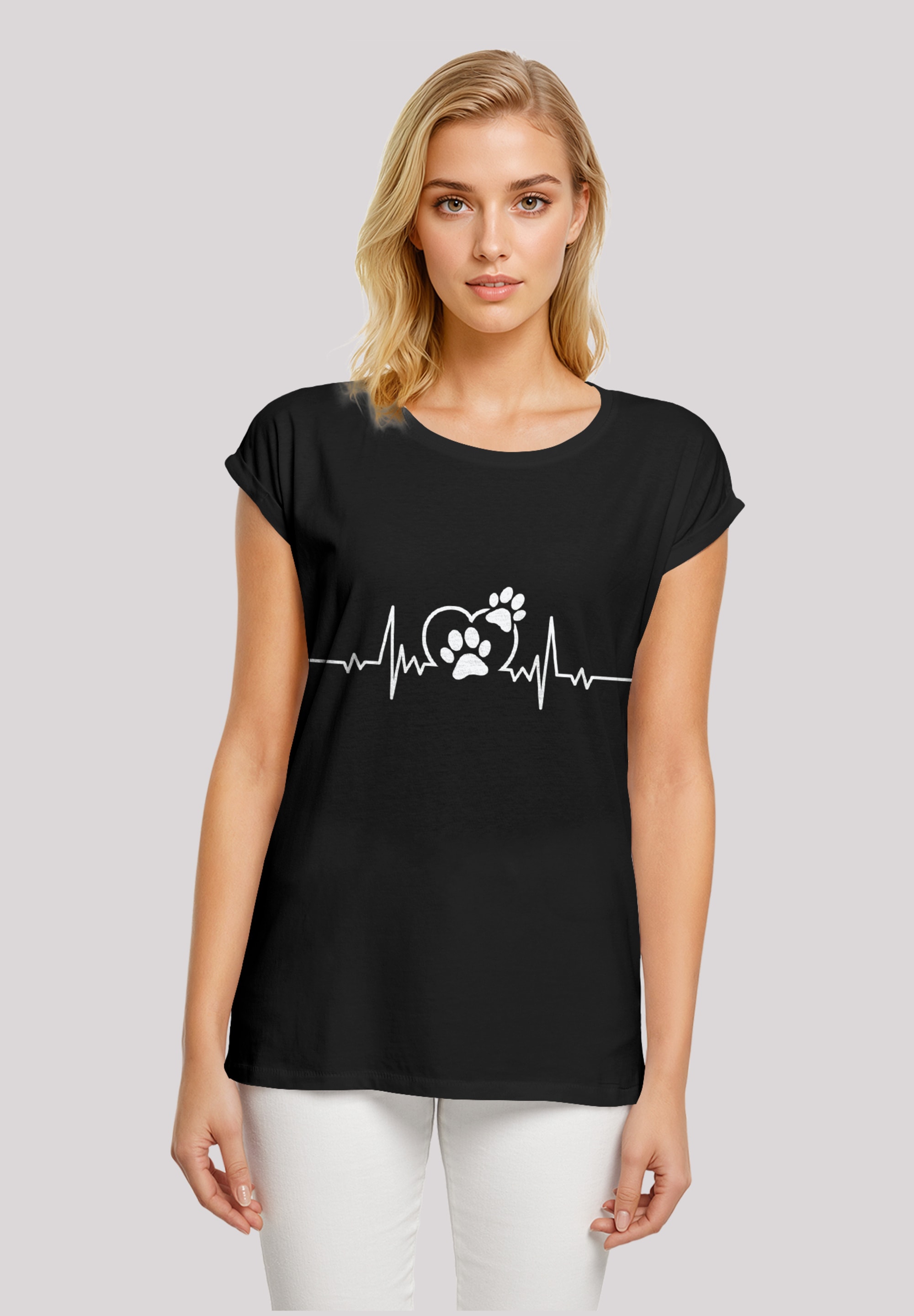 F4NT4STIC T-Shirt "Herzschlag Hunde Liebe", Premium Qualität günstig online kaufen