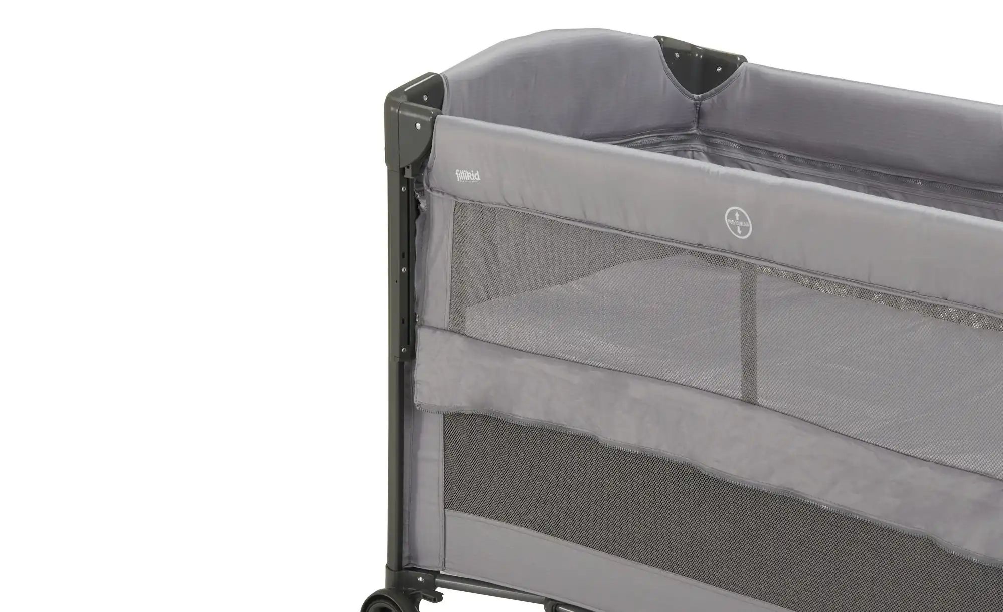 Fillikid Reisebett ¦ grau ¦ Maße (cm): B: 65 H: 77 T: 125 Baby > Babymöbel günstig online kaufen