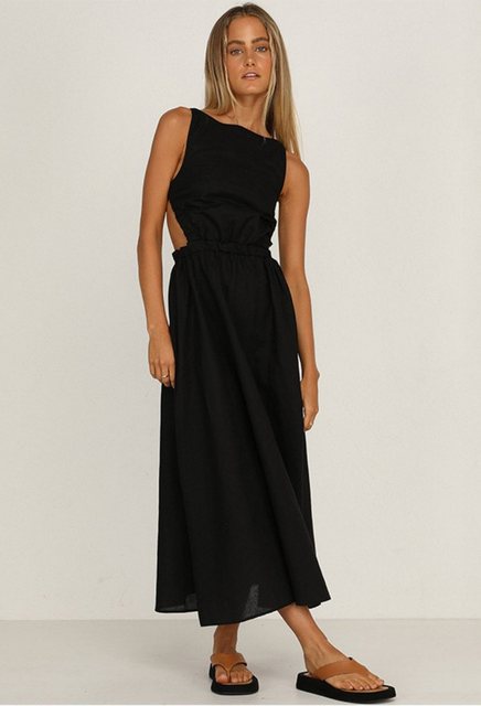 SEGUEN Sommerkleid Sexy rückenfreies Kleid in A-Linie (Elegantes, ärmellose günstig online kaufen