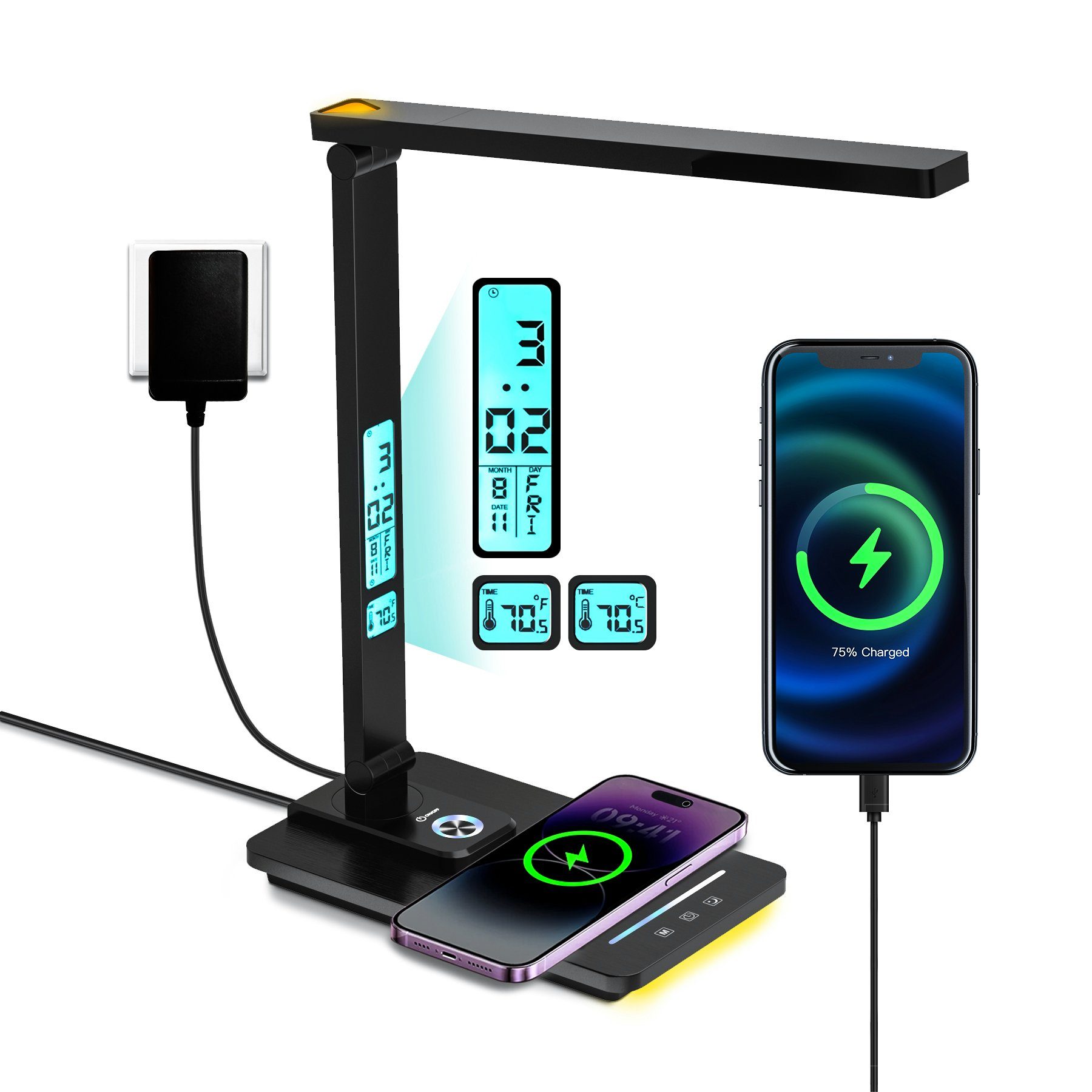 Senmudi Schreibtischlampe LED Schreibtischlampe,5 Helligkeitsstufen LED günstig online kaufen