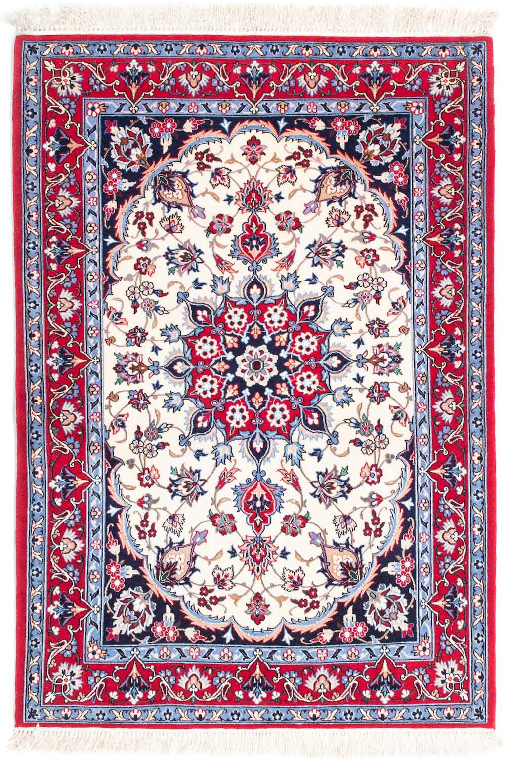morgenland Orientteppich »Perser - Isfahan - Premium - 118 x 82 cm - beige« günstig online kaufen