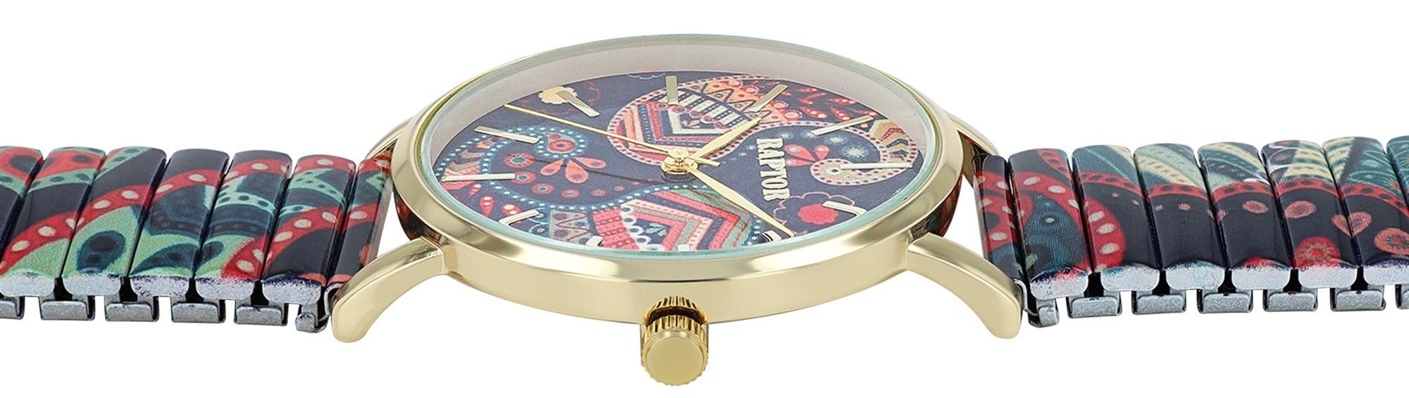 Raptor Quarzuhr Colorful Edition mit Edelstahlzugarmband, günstig online kaufen