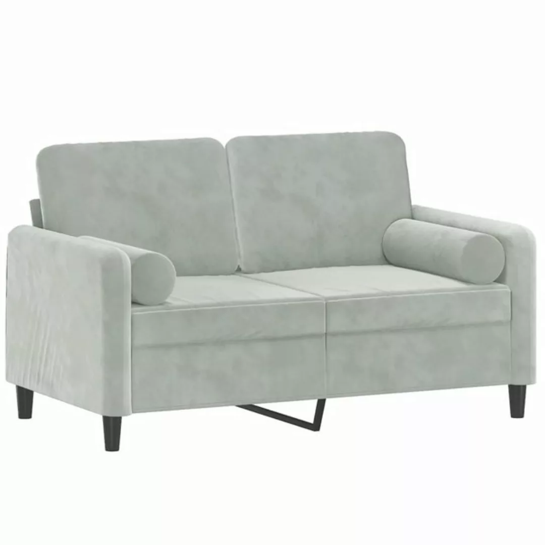 vidaXL Sofa Sofa mit Zierkissen Samt, 120 cm, 2-Sitzer günstig online kaufen