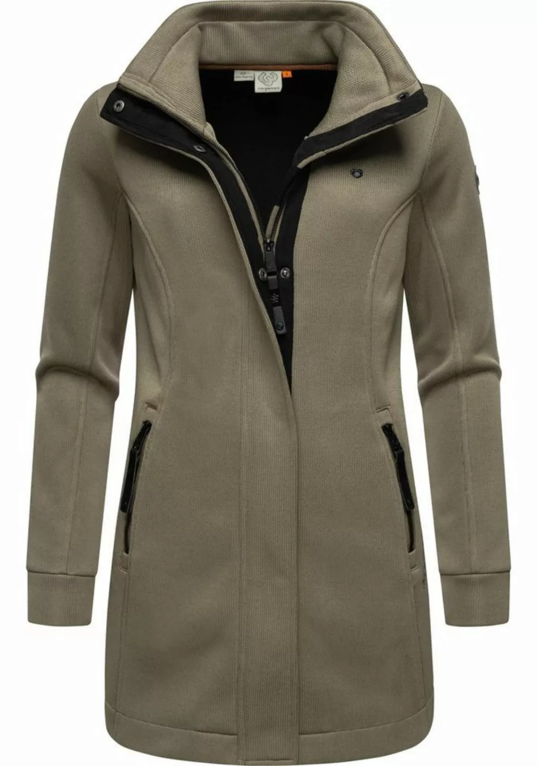 Ragwear Sweatjacke "Letrice Bonded", Elegante Zip-Jacke mit hohem Kragen in günstig online kaufen