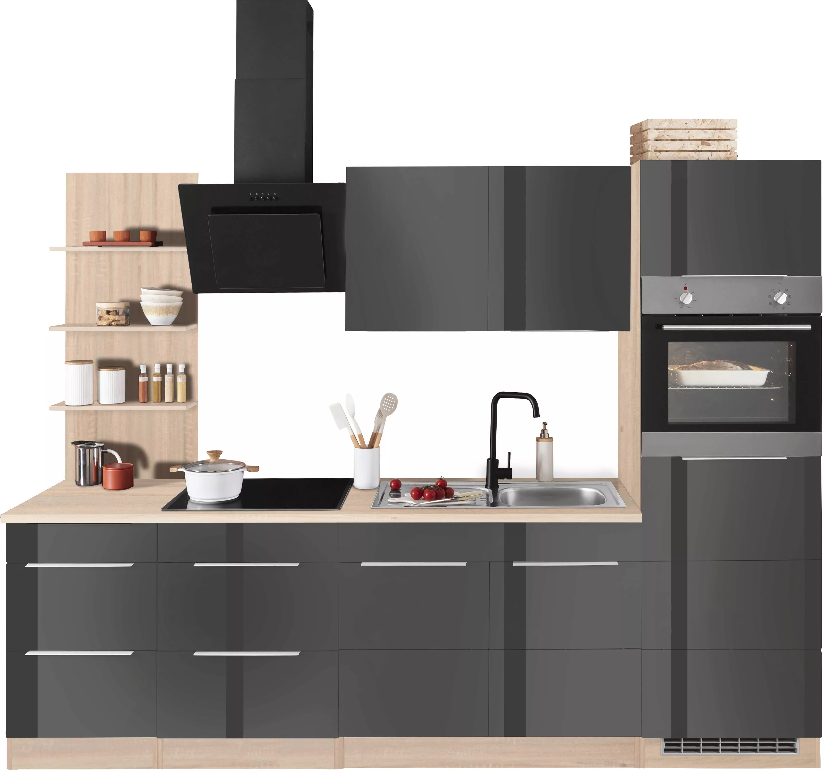 KOCHSTATION Küchenzeile »KS-Brindisi Breite 270 cm«, wahlweise mit E-Geräte günstig online kaufen