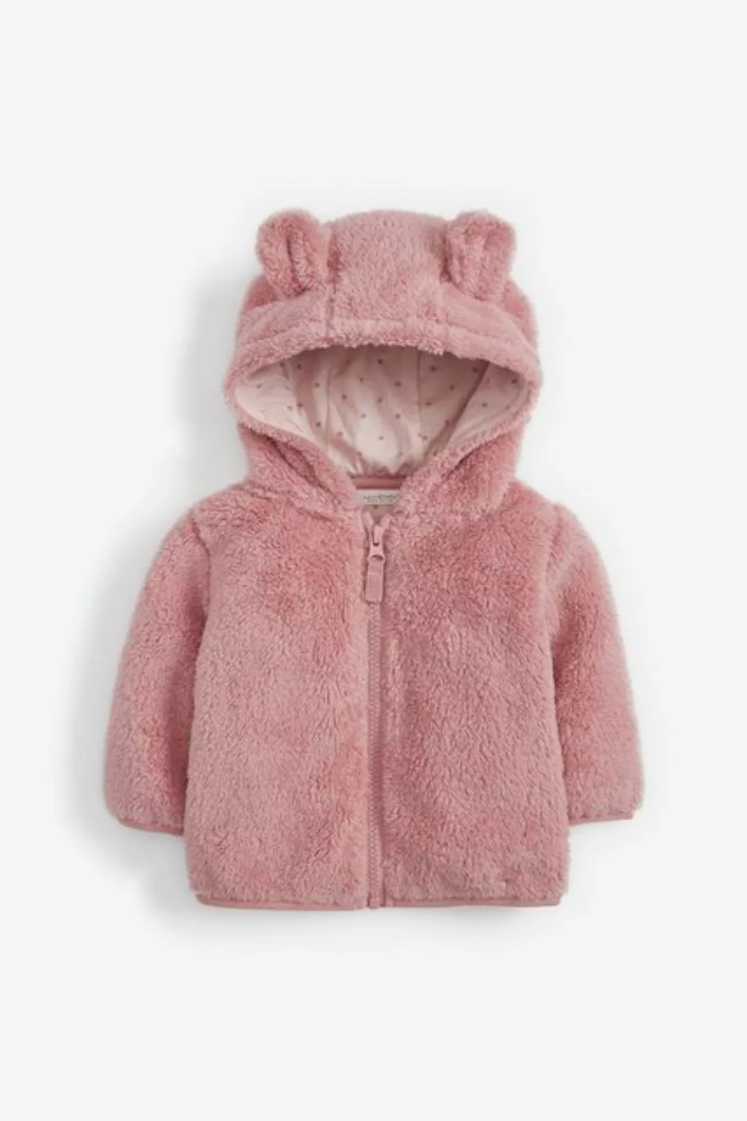 Next Kapuzenfleecejacke Kuschelige Jacke aus Fleece mit Bärenmotiv (1-St) günstig online kaufen
