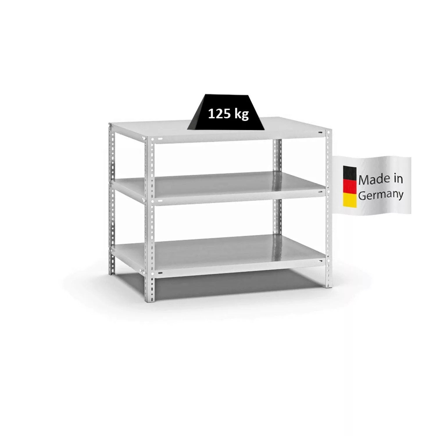 PROREGAL Fachbodenregal Schraubsystem Light-Duty Grundregal HxBxT 80 x 100 günstig online kaufen