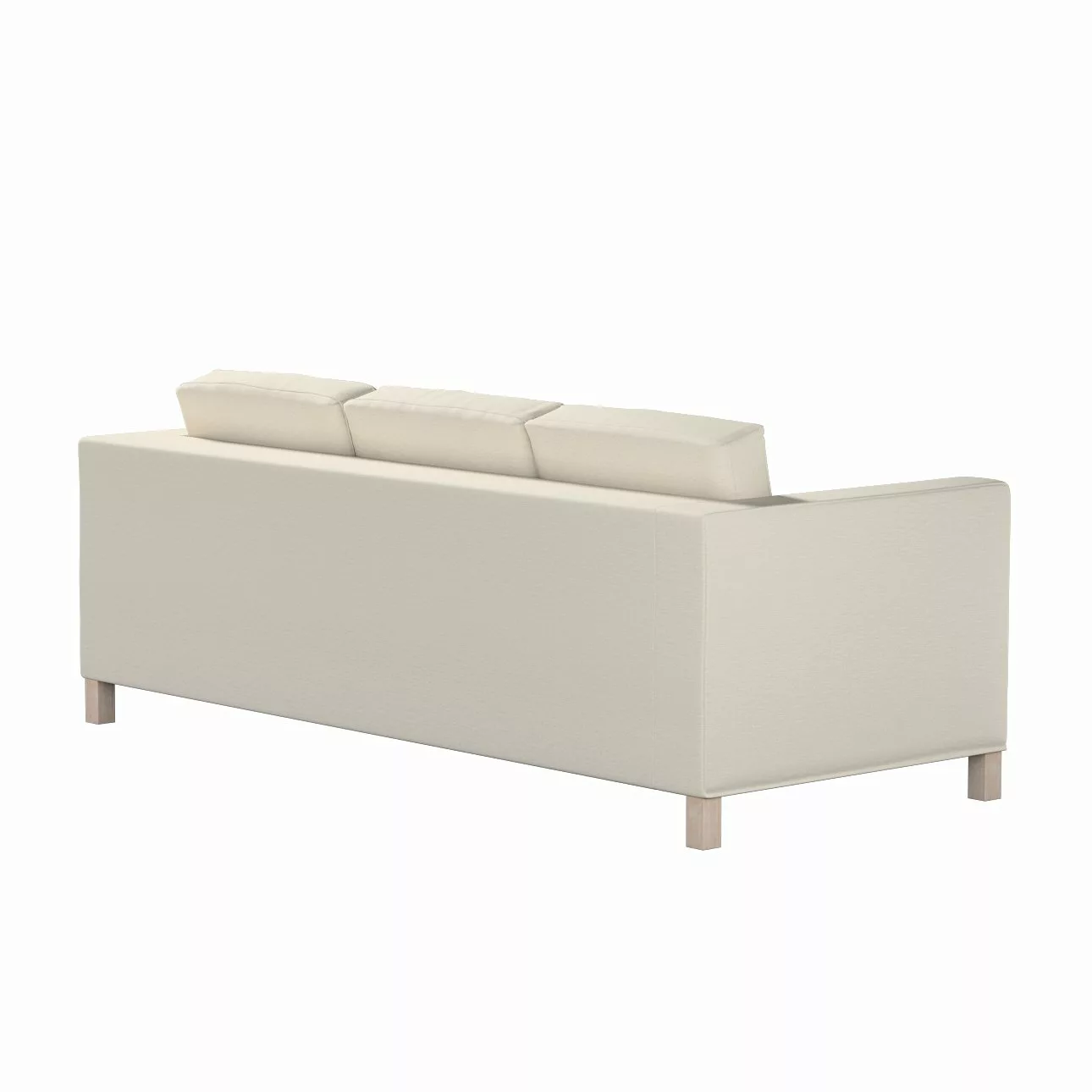 Bezug für Karlanda 3-Sitzer Sofa nicht ausklappbar, kurz, hellbeige, Bezug günstig online kaufen