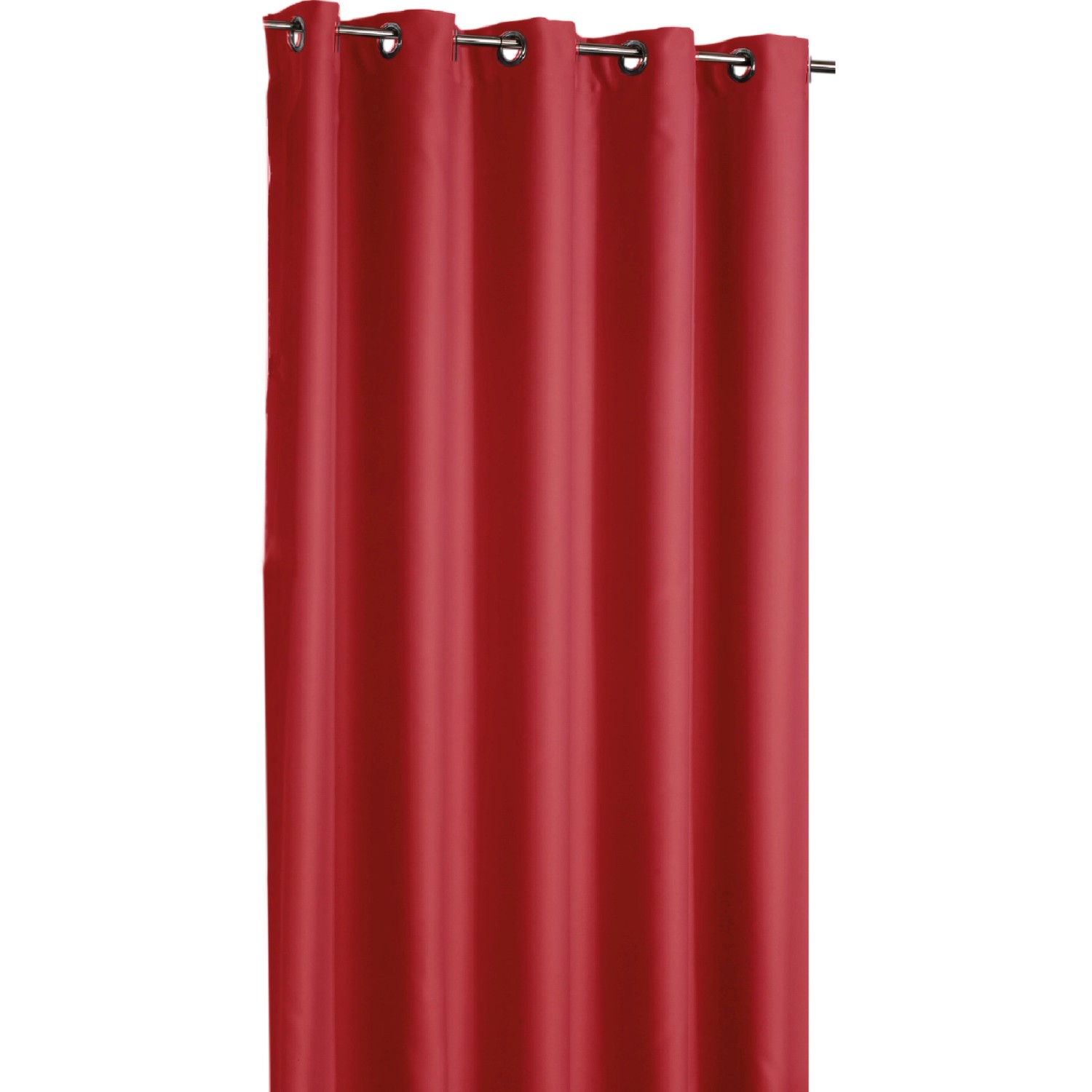 Arsvita Verdunkelungsgardine Ösen Shadow 135 cm x 295 cm Rot günstig online kaufen