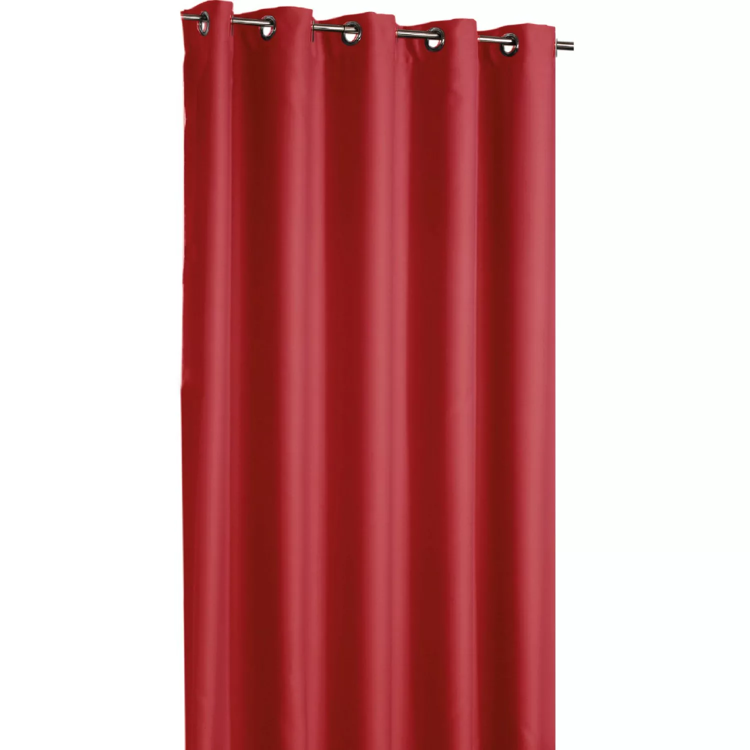 Arsvita Verdunkelungsgardine Ösen Shadow 135 cm x 245 cm Rot günstig online kaufen