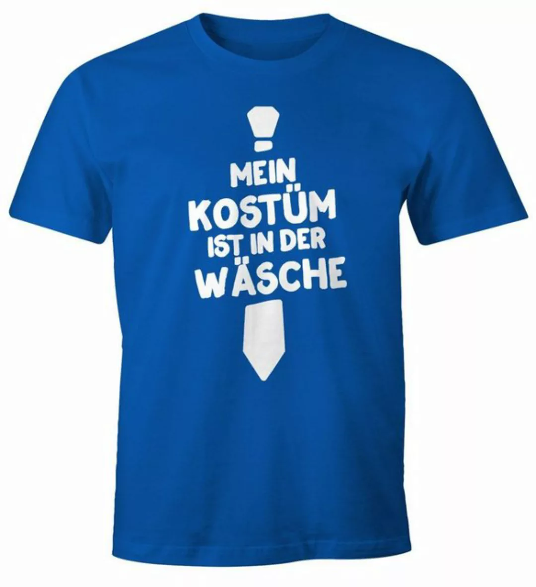 MoonWorks Print-Shirt Herren T-Shirt Mein Kostüm ist in der Wäsche Fasching günstig online kaufen