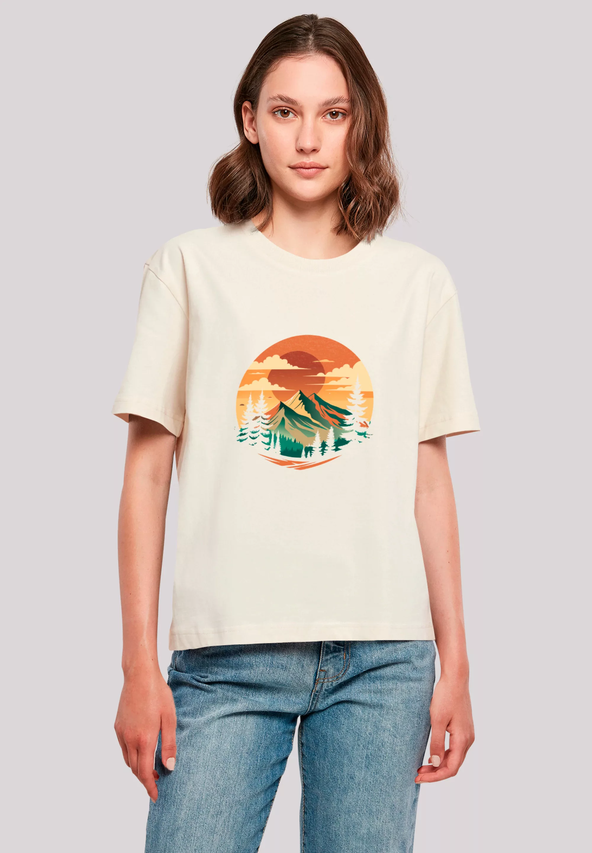 F4NT4STIC T-Shirt "Sonnenuntergang Berglandschaft", Premium Qualität günstig online kaufen