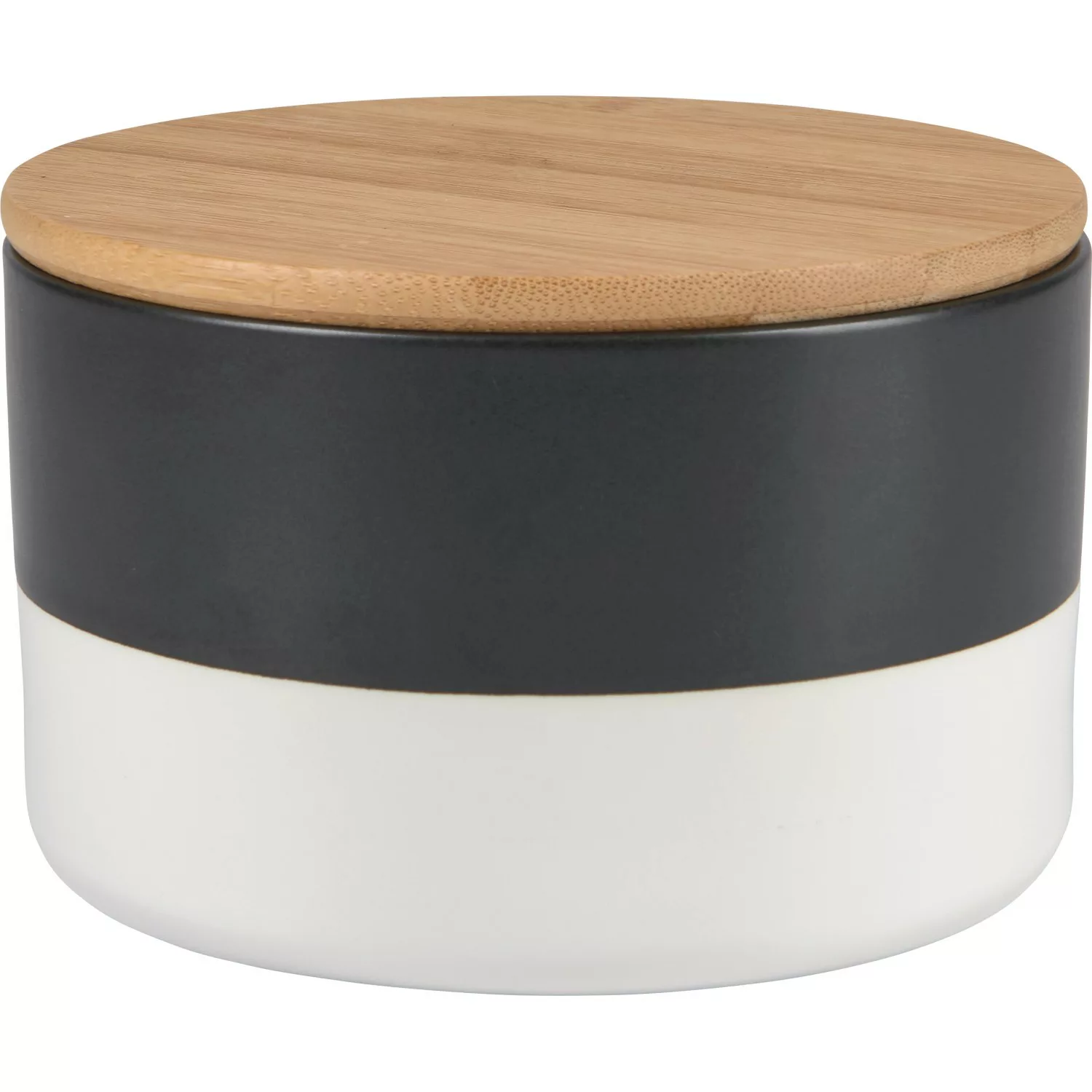 Keramik-Dose mit Deckel Minimalist Zen Ø 12,2 cm Schwarz-Weiß günstig online kaufen