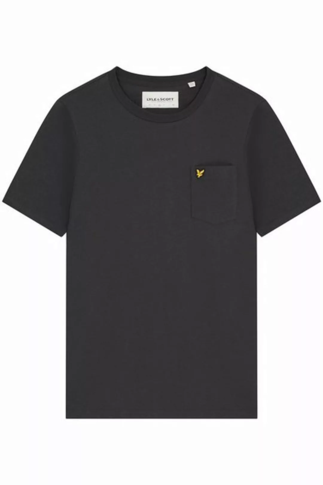 Lyle & Scott T-Shirt Baumwolle, Mit Logo, Rundhalsausschnitt Und Tasche günstig online kaufen