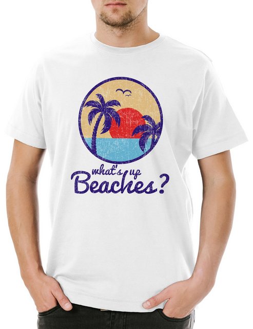 Urban Backwoods Print-Shirt What's Up Beaches II Herren T-Shirt Surfer Surf günstig online kaufen