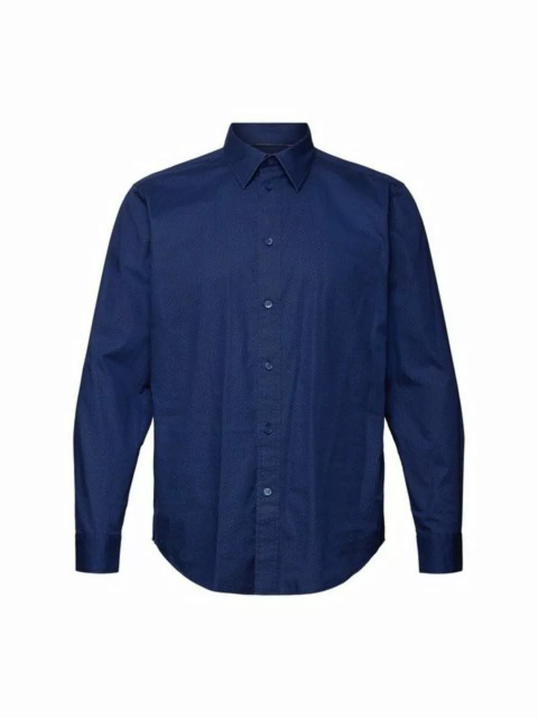Esprit Langarmhemd Gemustertes Hemd, 100 % Baumwolle günstig online kaufen