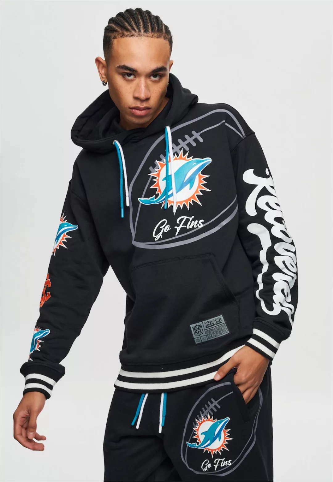 Recovered Kapuzensweatshirt "NFL Dolphins Go Fins", für alle Miami Dolphins günstig online kaufen