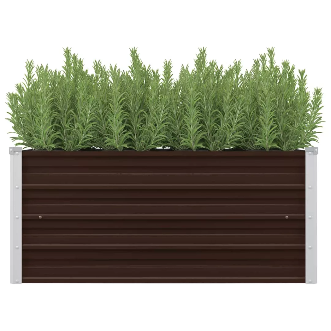 Garten-hochbeet Braun 100 X 40 X 45 Cm Verzinkter Stahl günstig online kaufen