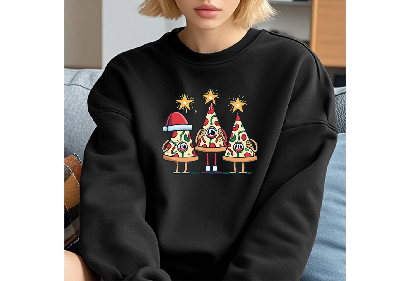 MC Star Sweatshirt Damen Sweatshirt Weihnachtspullover Weihnachtspulli Weih günstig online kaufen