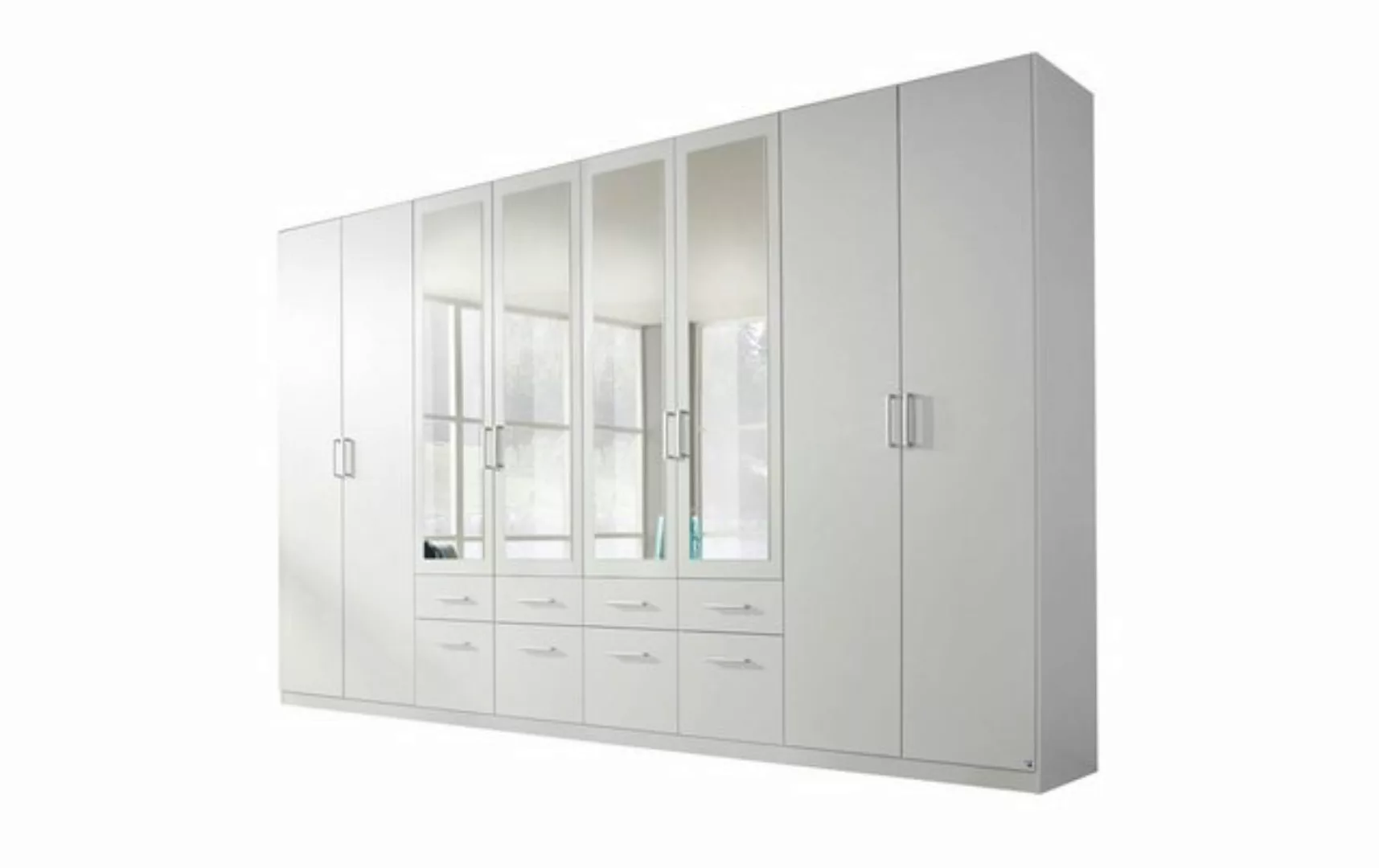 Kindermöbel 24 Spiegelschrank Flora weiß 8 Türen B 360 cm - H 229 cm günstig online kaufen