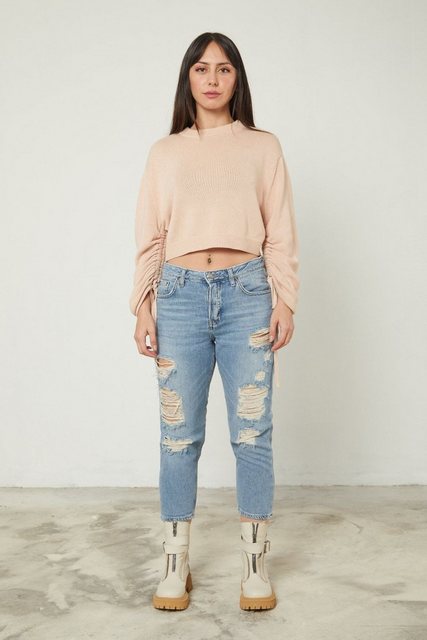 Kutaf Regular-fit-Jeans Skinny-Jeans-Hose mit Laserdetails vorne günstig online kaufen