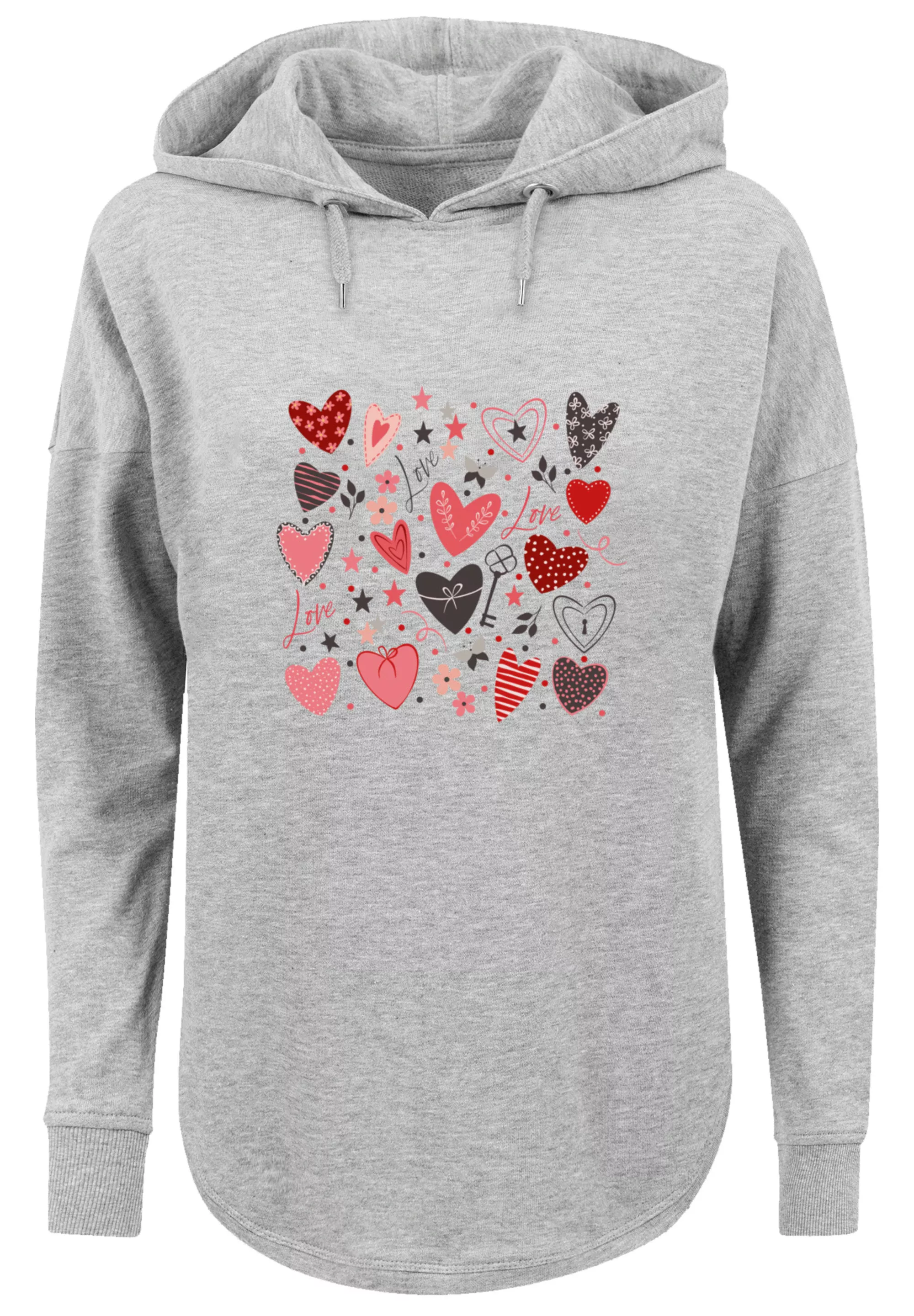 F4NT4STIC Kapuzenpullover "Cute Herzen Variety Valentinstag", Premium Quali günstig online kaufen