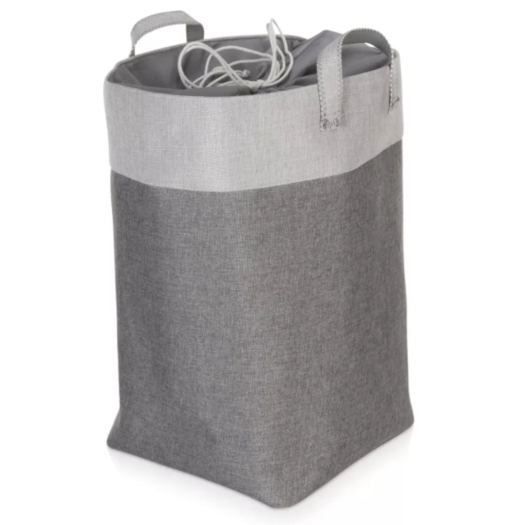 Möve Canvas Wäschekorb - Farbe: grey - 081 (4-4195) günstig online kaufen