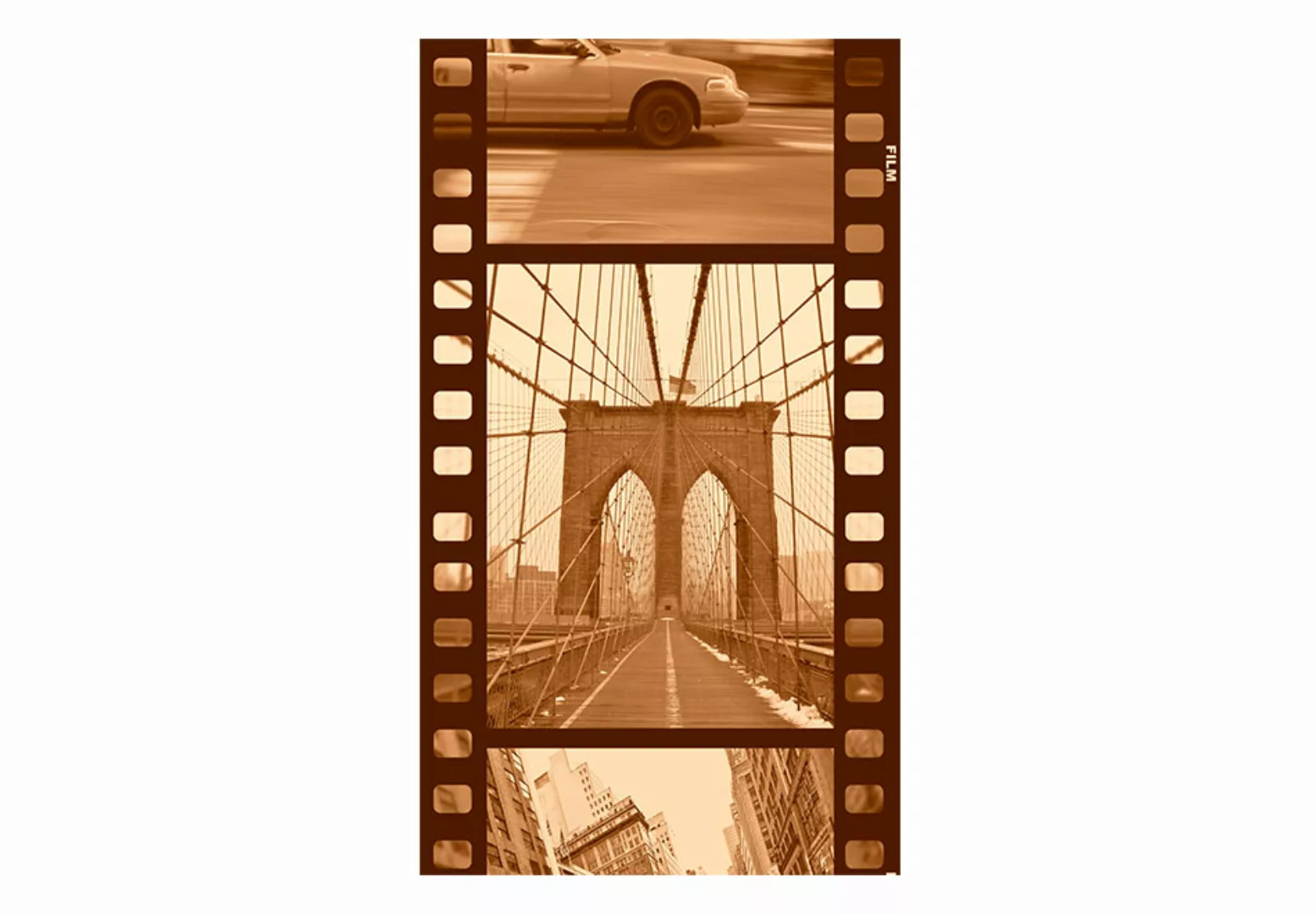 Fototapete - New York - Collage (sepia) günstig online kaufen