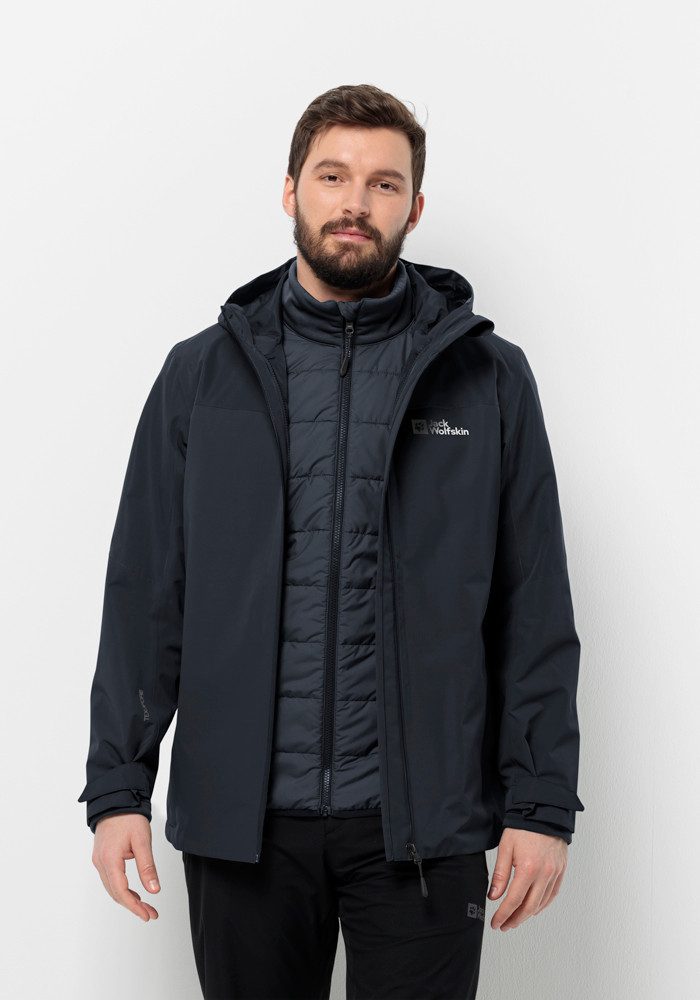 Jack Wolfskin 3-in-1-Funktionsjacke "GLAABACH 3IN1 JKT M", mit Kapuze günstig online kaufen