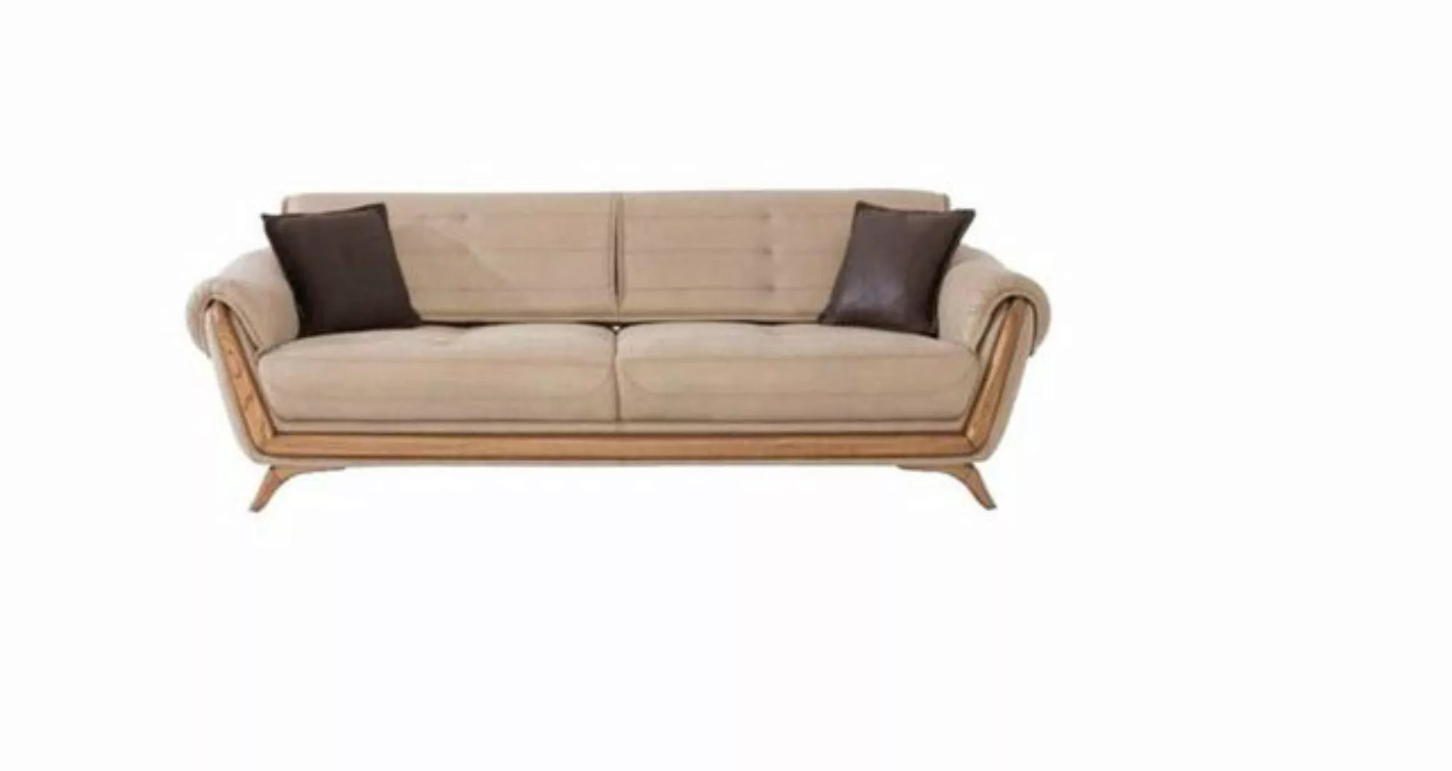 JVmoebel Sofa Dreisitzer Beige Couch Sofa Möbel Einrichtung Couchen Sofas, günstig online kaufen