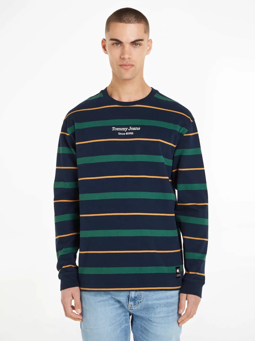 Tommy Jeans Langarmshirt "TJM REG STRIPE LS TEE", mit Tommy Hilfiger Schrif günstig online kaufen