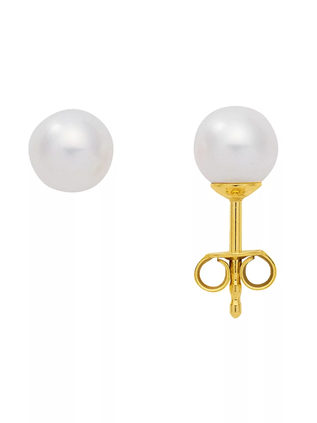 Adelia´s Paar Ohrhänger "333 Gold Ohrringe Ohrstecker Ø 7 mm", mit Süßwasse günstig online kaufen
