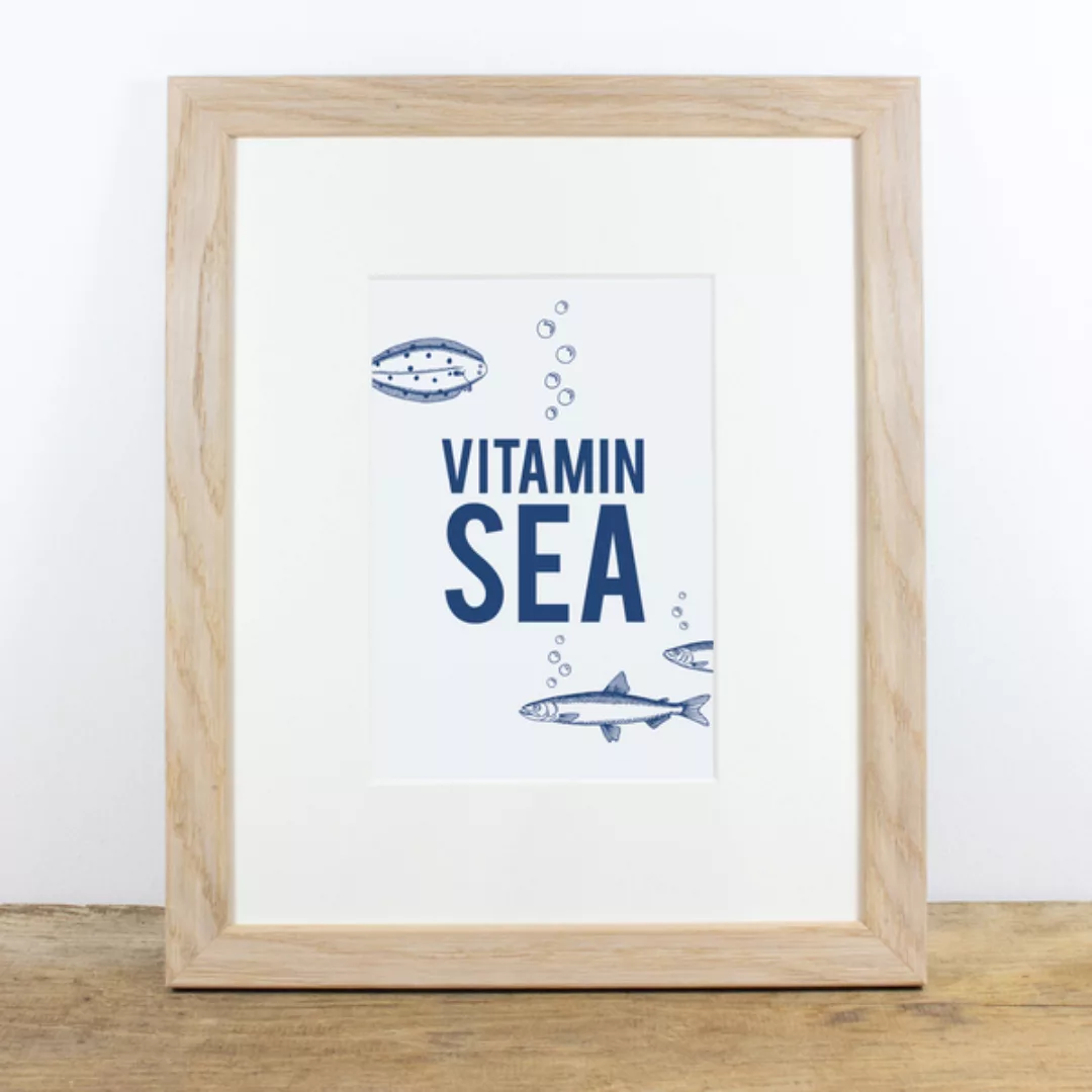 Bild Mit Echtholzrahmen - Vitamin Sea günstig online kaufen