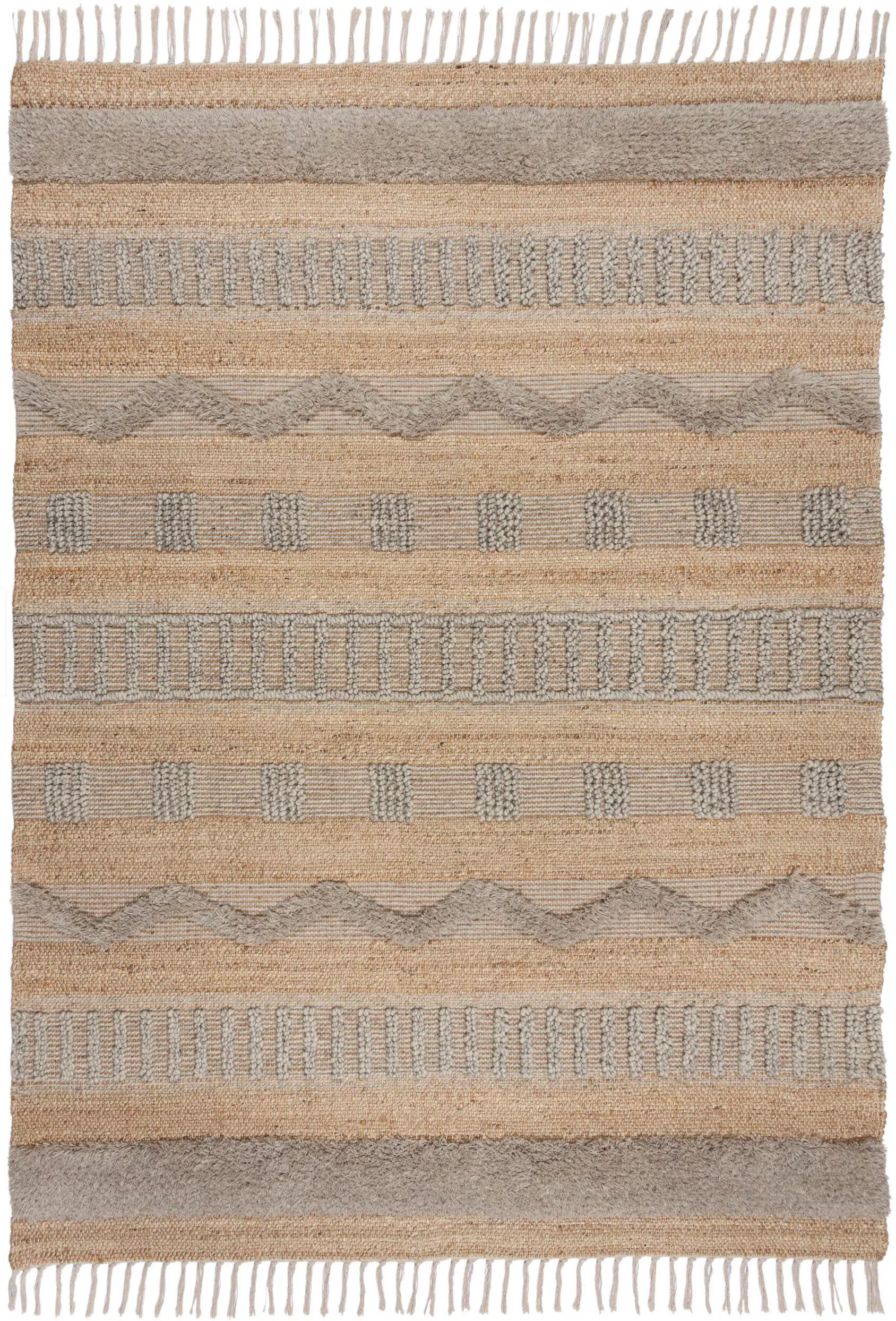 FLAIR RUGS Teppich »Medina«, rechteckig, 12 mm Höhe, Boho-Look, aus Naturfa günstig online kaufen